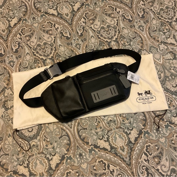 NWT Rare Coach Rider Belt Bag In Signature Canvas 5623 - Picture 2 of 16